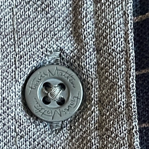 Travis Mathew Golf Polo Shirt Mens M Gray Lightweight Casual Stretch EUC - Picture 7 of 11